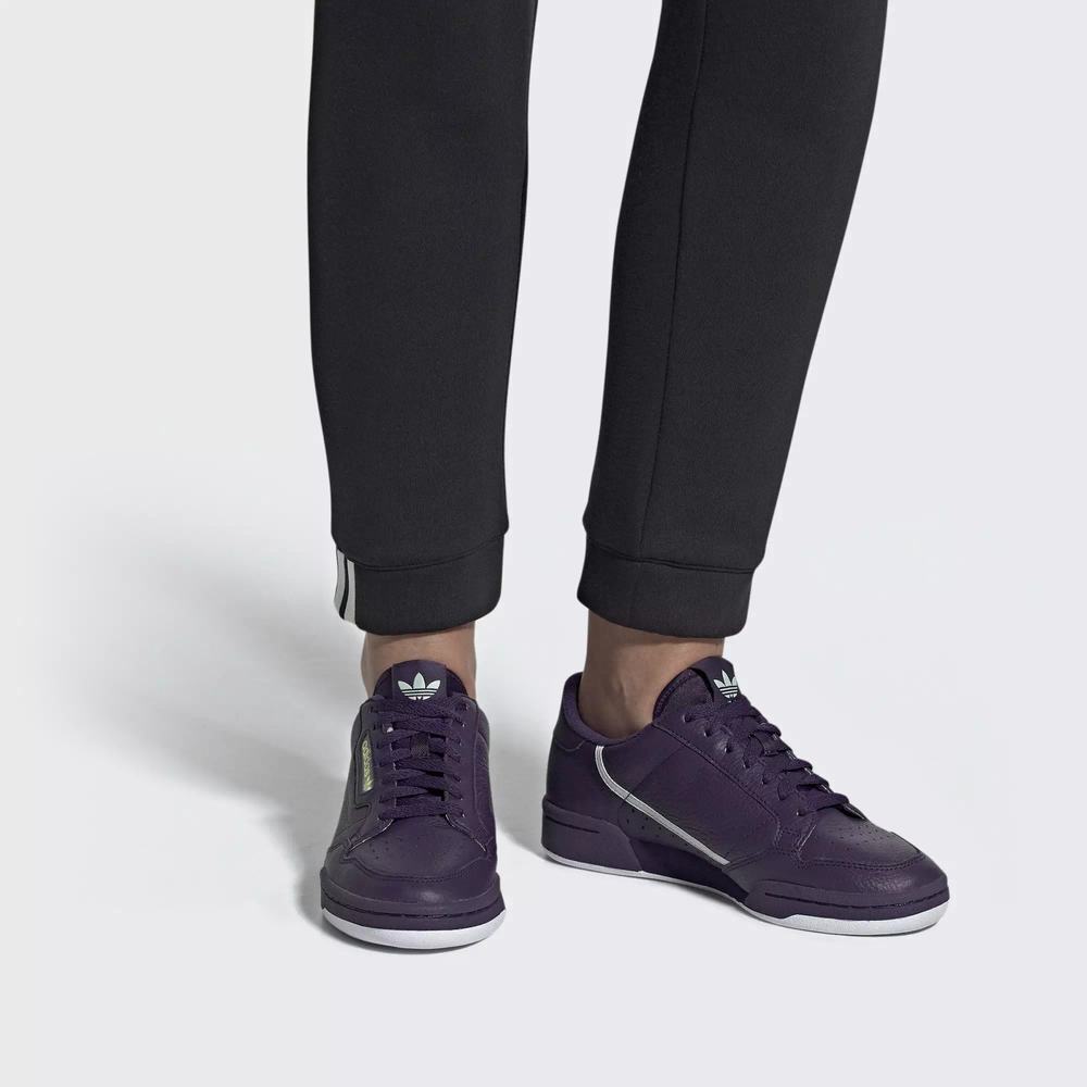 Adidas Continental 80 Tenis Morados Para Mujer (MX-42426)